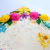 Vibrant Color Quilled Flowers And Rose Greeting Card image Vibrant Color Quilled Flowers And Rose Greeting Card image