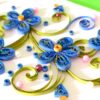 Beautiful Blue Quilled Flowers Greeting Card image Beautiful Blue Quilled Flowers Greeting Card image