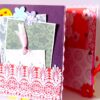 Multicolor Flowers Mini Scrapbook Greeting Card image Multicolor Flowers Mini Scrapbook Greeting Card image