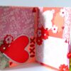 Multicolor Flowers Mini Scrapbook Greeting Card image Multicolor Flowers Mini Scrapbook Greeting Card image