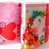 Multicolor Flowers Mini Scrapbook Greeting Card image Multicolor Flowers Mini Scrapbook Greeting Card image