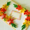 Yellow and Orange Quilled Corner Greeting Card image Yellow and Orange Quilled Corner Greeting Card image