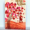 Hugs and Kisses Quilled Tree Greeting Card image Hugs and Kisses Quilled Tree Greeting Card image