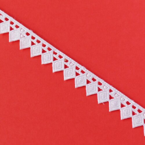 White Barfi Shaped Lace image White Barfi Shaped Lace image