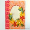 All Orange Quilled Corner With Lace Greeting Card image All Orange Quilled Corner With Lace Greeting Card image