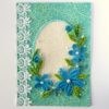 All Blues Quilled Corner With Lace Greeting Card image All Blues Quilled Corner With Lace Greeting Card image