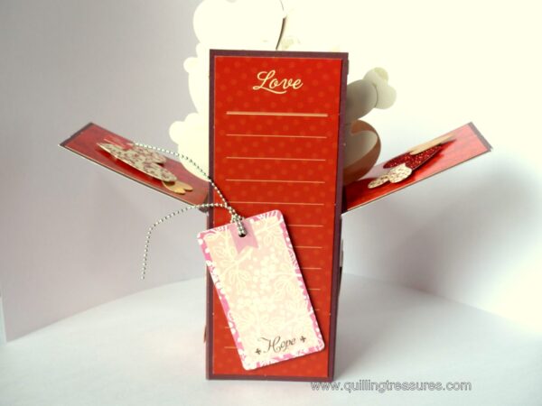 Sparkling Hot Red Pop Up Card In Box image Sparkling Hot Red Pop Up Card In Box image