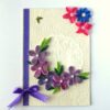 Purple Themed Quilled Greeting Card image Purple Themed Quilled Greeting Card image