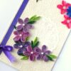 Purple Themed Quilled Greeting Card image Purple Themed Quilled Greeting Card image