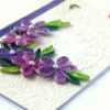 Purple Themed Quilled Greeting Card image Purple Themed Quilled Greeting Card image