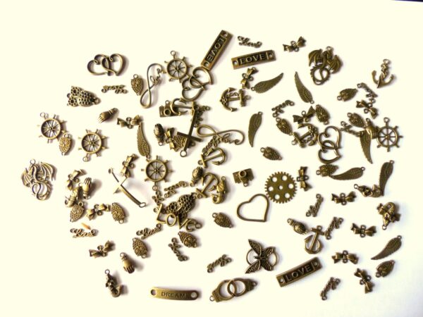 Bronze Metal Mixed Charms - Pack of 10 Mixed image Bronze Metal Mixed Charms - Pack of 10 Mixed image