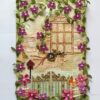 Leafy and Quilled Flowers Vintage Greeting Card image Leafy and Quilled Flowers Vintage Greeting Card image