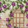 Leafy and Quilled Flowers Vintage Greeting Card image Leafy and Quilled Flowers Vintage Greeting Card image
