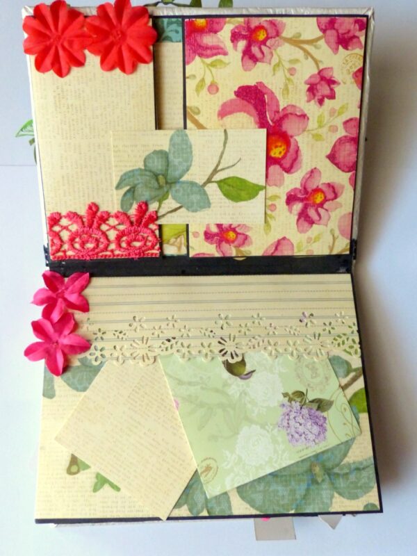 Handmade Multifolds Colorful Scrapbook image Handmade Multifolds Colorful Scrapbook image