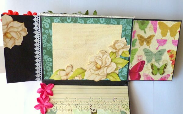 Handmade Multifolds Colorful Scrapbook image Handmade Multifolds Colorful Scrapbook image