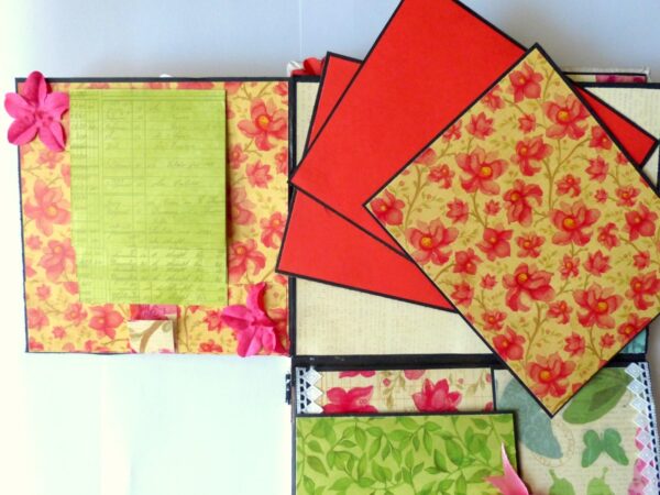 Handmade Multifolds Colorful Scrapbook image Handmade Multifolds Colorful Scrapbook image