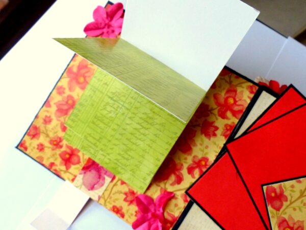 Handmade Multifolds Colorful Scrapbook image Handmade Multifolds Colorful Scrapbook image