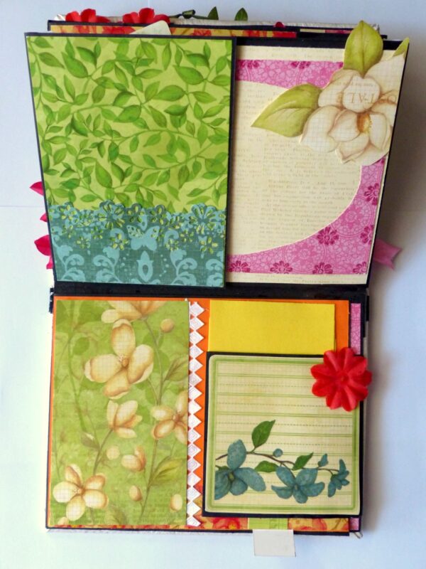 Handmade Multifolds Colorful Scrapbook image Handmade Multifolds Colorful Scrapbook image