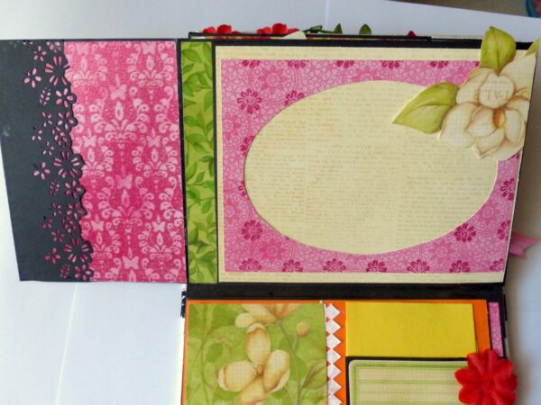 Handmade Multifolds Colorful Scrapbook image Handmade Multifolds Colorful Scrapbook image
