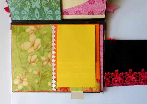 Handmade Multifolds Colorful Scrapbook image Handmade Multifolds Colorful Scrapbook image