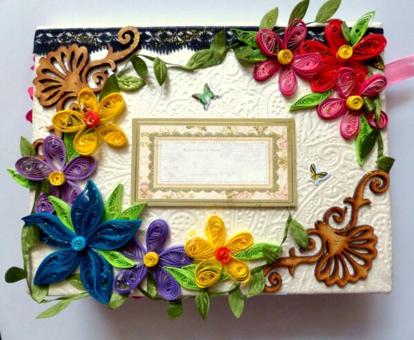 Handmade Multifolds Colorful Scrapbook image Handmade Multifolds Colorful Scrapbook image
