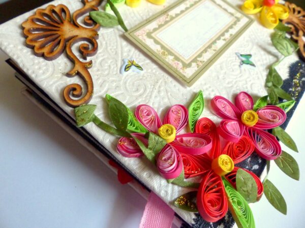 Handmade Multifolds Colorful Scrapbook image Handmade Multifolds Colorful Scrapbook image