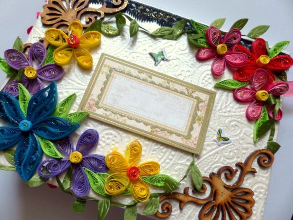 Handmade Multifolds Colorful Scrapbook image Handmade Multifolds Colorful Scrapbook image