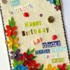 Happy Birthday Quilled Flowers Greeting Card image Happy Birthday Quilled Flowers Greeting Card image