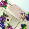 Purple Themed Flowers Mini Scrapbook Greeting Card image Purple Themed Flowers Mini Scrapbook Greeting Card image