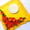Yellow Themed Orange Flowers Greeting Card image Yellow Themed Orange Flowers Greeting Card image