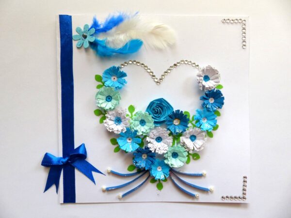All Blues Heart Greeting Card image All Blues Heart Greeting Card image