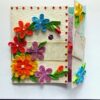 Multicolor Flowers Mini Scrapbook Greeting Card image Multicolor Flowers Mini Scrapbook Greeting Card image