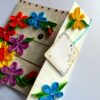 Multicolor Flowers Mini Scrapbook Greeting Card image Multicolor Flowers Mini Scrapbook Greeting Card image