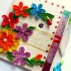 Multicolor Flowers Mini Scrapbook Greeting Card image Multicolor Flowers Mini Scrapbook Greeting Card image