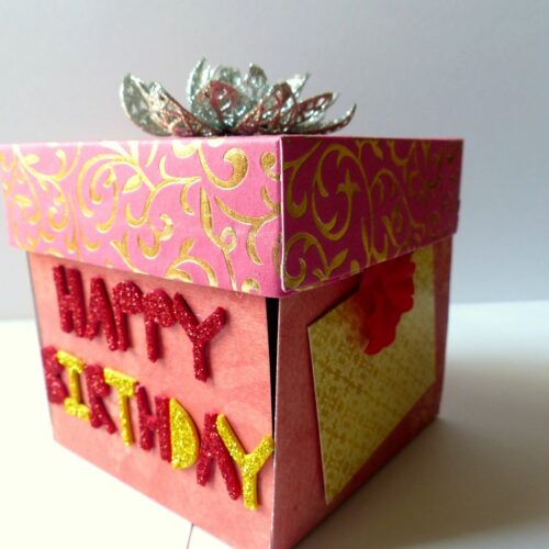Happy Birthday Handmade Explosion Box image