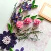 Purple Themed Quilled Greeting Card image Purple Themed Quilled Greeting Card image