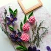 Purple Themed Quilled Greeting Card image Purple Themed Quilled Greeting Card image