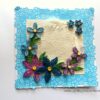Sparkling Blue Lace and Themed Flowers Greeting Card image Sparkling Blue Lace and Themed Flowers Greeting Card image
