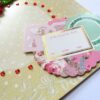 Red Quilled Flowers in Corner Greeting Card image Red Quilled Flowers in Corner Greeting Card image