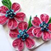 Sweet Pink Quilled Flowers Greeting Card image Sweet Pink Quilled Flowers Greeting Card image