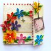 Multicolor Flowers Mini Scrapbook Greeting Card image Multicolor Flowers Mini Scrapbook Greeting Card image