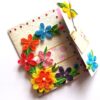 Multicolor Flowers Mini Scrapbook Greeting Card image Multicolor Flowers Mini Scrapbook Greeting Card image