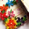 Multicolor Flowers Mini Scrapbook Greeting Card image Multicolor Flowers Mini Scrapbook Greeting Card image