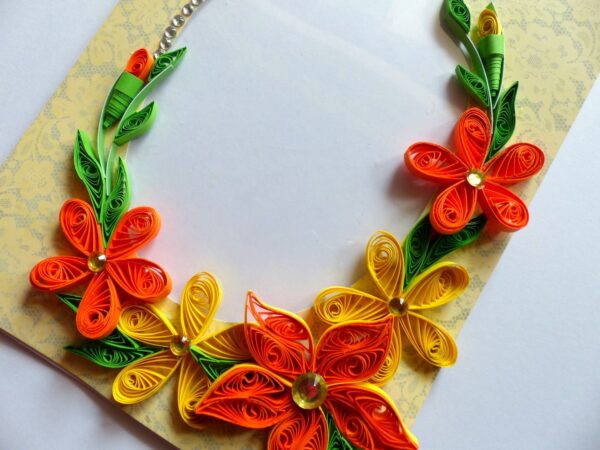 Yellow Themed Quilled Photo Frame Card image Yellow Themed Quilled Photo Frame Card image