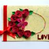 Quilled Roses In Circle Greeting Card image Quilled Roses In Circle Greeting Card image