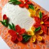 Yellow and Orange Themed Quilled Greeting Card image Yellow and Orange Themed Quilled Greeting Card image