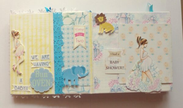 Baby Boy Handmade Scrapbook image Baby Boy Handmade Scrapbook image