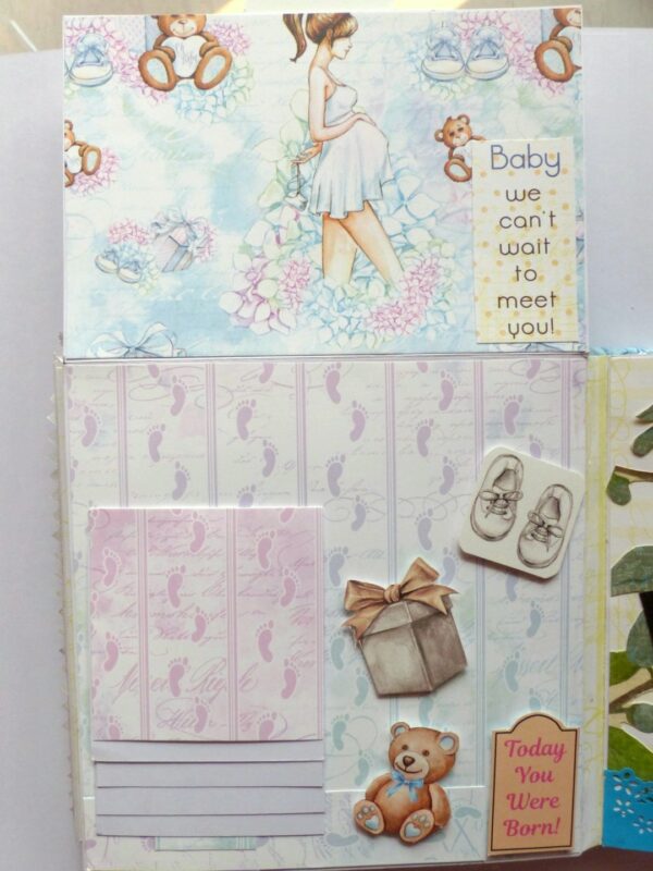 Baby Boy Handmade Scrapbook image Baby Boy Handmade Scrapbook image