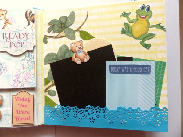 Baby Boy Handmade Scrapbook image Baby Boy Handmade Scrapbook image