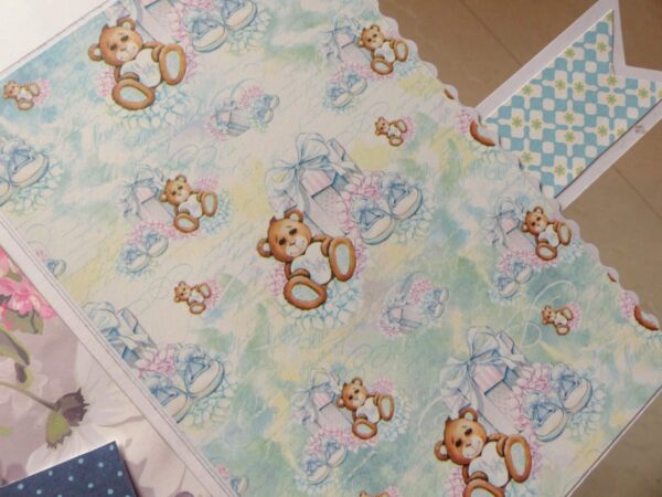 Baby Boy Handmade Scrapbook image Baby Boy Handmade Scrapbook image